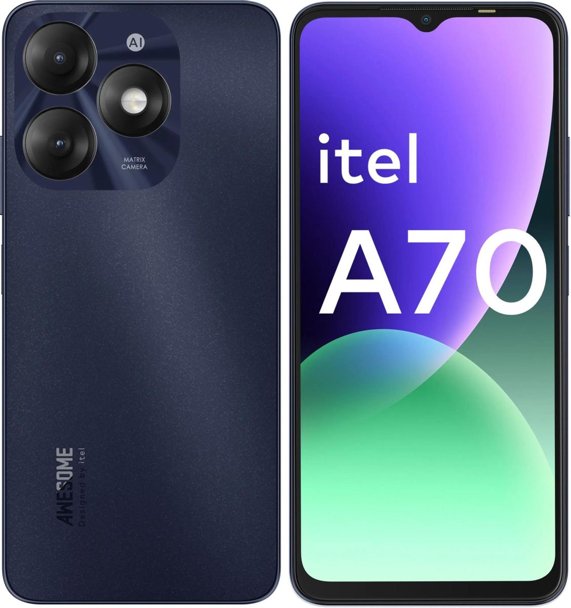 

Смартфон ITEL A70 4/256Gb, A665L, черный