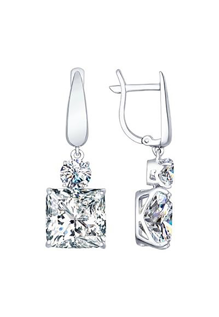 

Серьги подвески из серебра с фианитом Kari Jewelry С630-2805, С630-2805