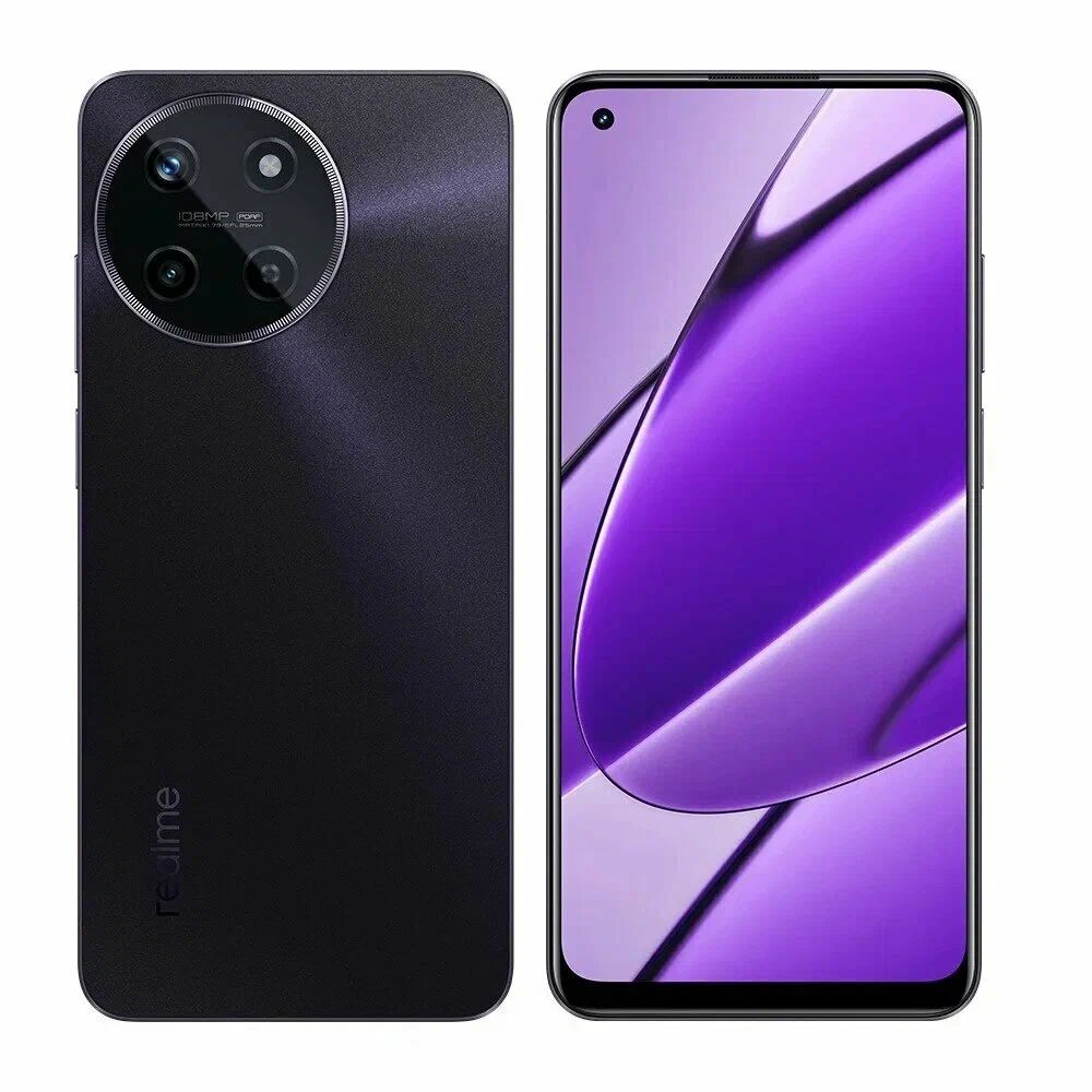 Смартфон REALME 11 8/128Gb, RMX3636, черный Смартфон REALME 11 8/128Gb,  RMX3636,  черный