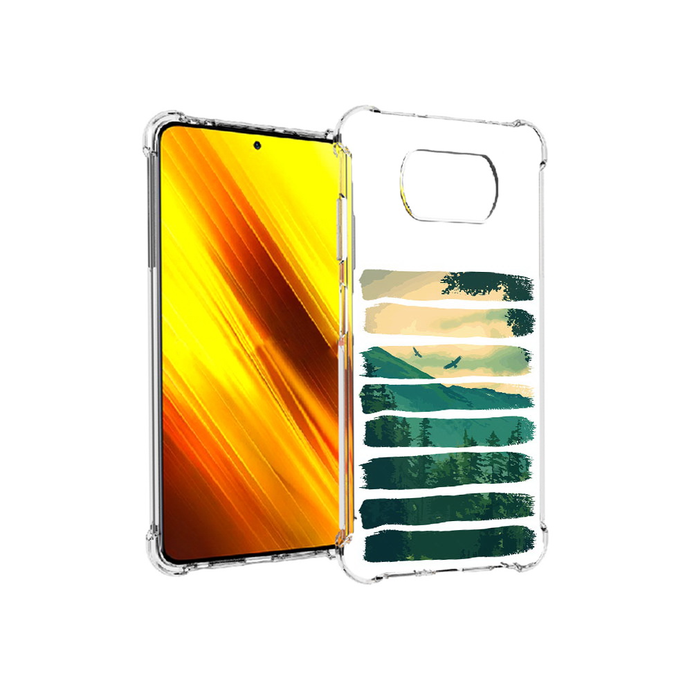 

Чехол MyPads Tocco для Xiaomi Poco X3 Лесная чаща (PT154881.262.107), Прозрачный, Tocco
