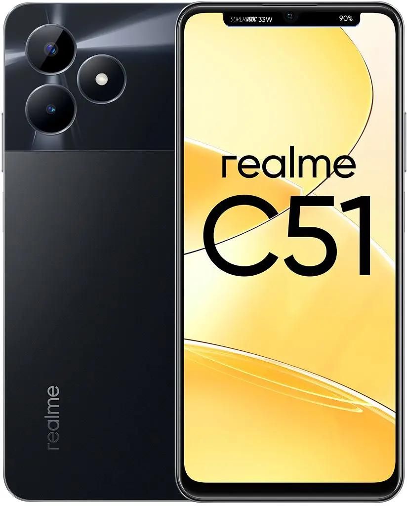 

Смартфон REALME C51 4/128Gb, RMX3830, черный