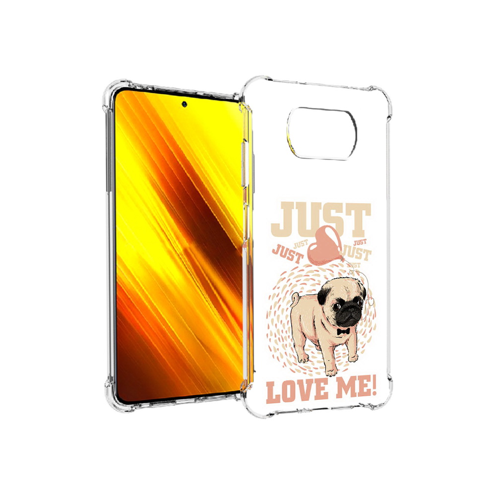 

Чехол MyPads Tocco для Xiaomi Poco X3 Люби меня (PT154881.262.109), Прозрачный, Tocco