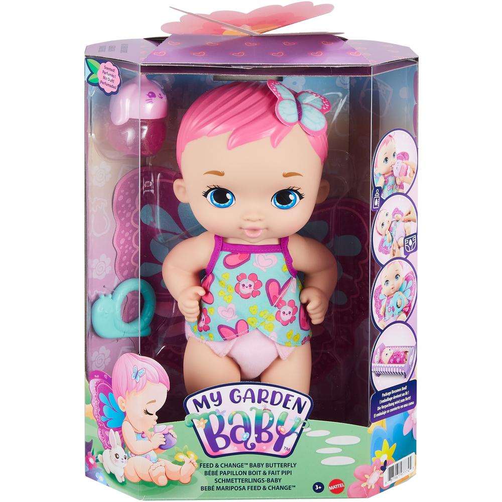Кукла Mattel My Garden Baby Малышка-фея Цветочная забота (розовая) GYP10