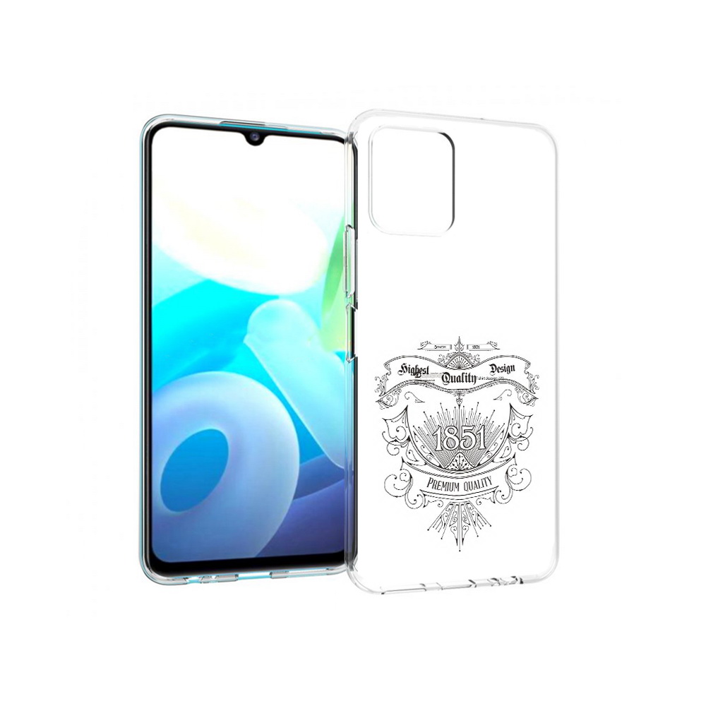 

Чехол MyPads Tocco для Vivo Y15s логотип 1851 год (PT224456.390.444), Прозрачный, Tocco