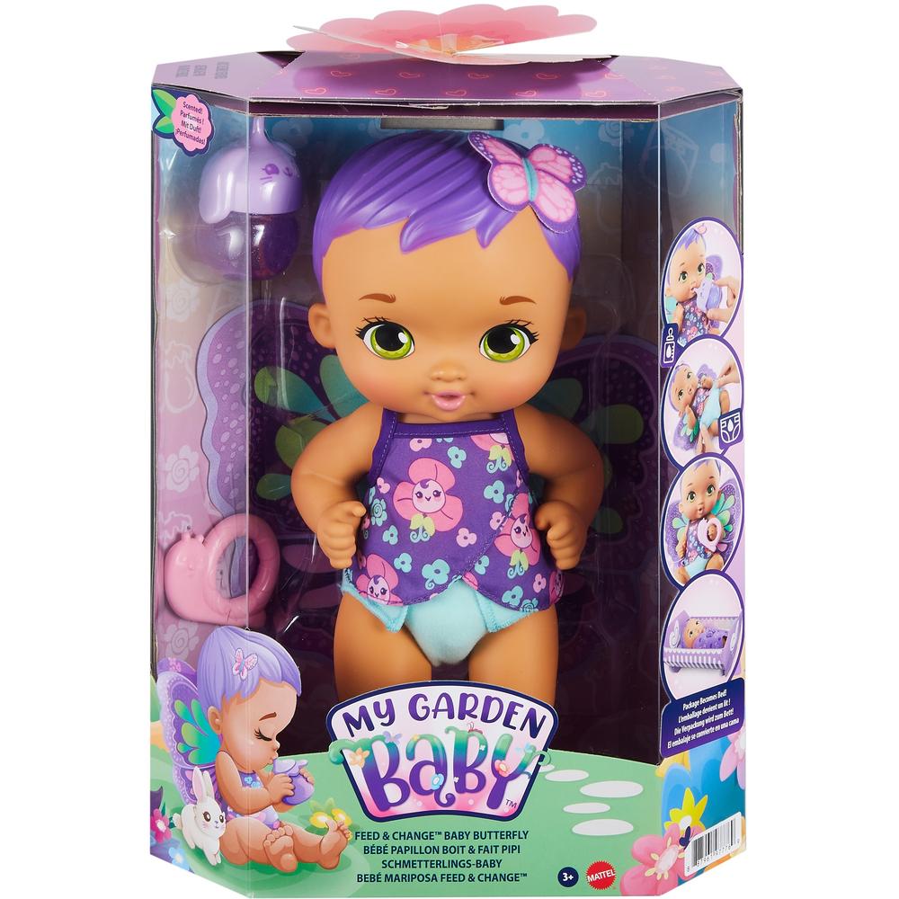 Кукла Mattel My Garden Baby Малышка-фея Цветочная забота (фиолетовая) GYP11