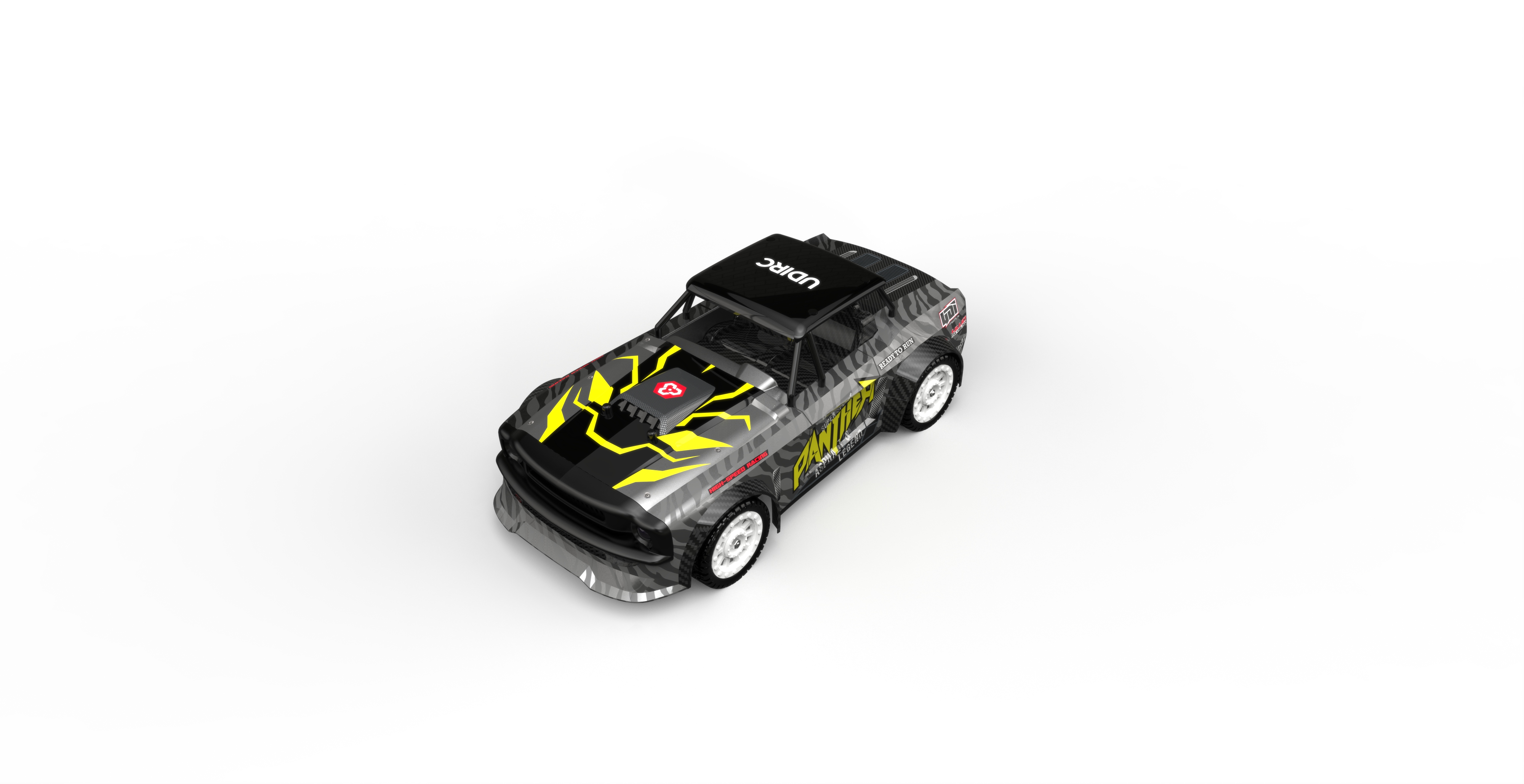 Модель гоночного автомобиля Udirc Panther UD1602 1:16 2,4 ГГц 4WD черная