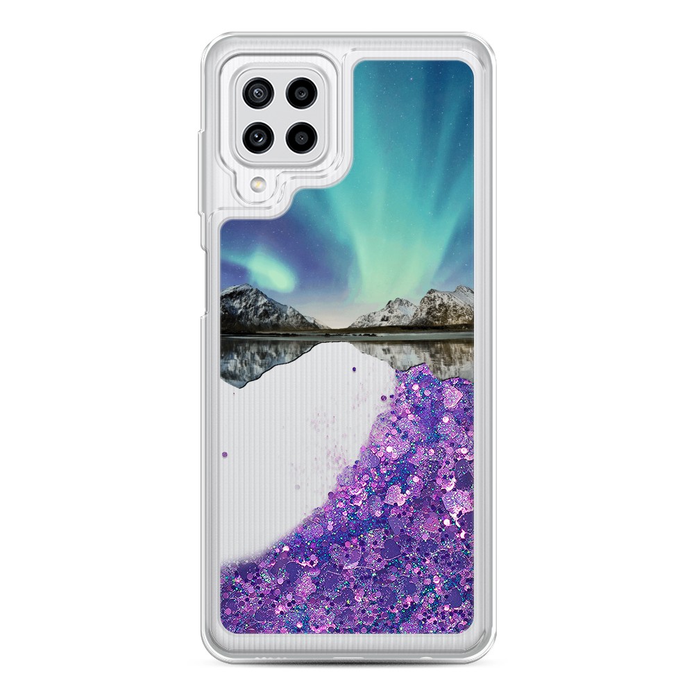 

Чехол Awog на Samsung Galaxy A22/M32/M22 / Самсунг A22/M32/M22 "Горное озеро и сияние", Разноцветный, 2103492-1