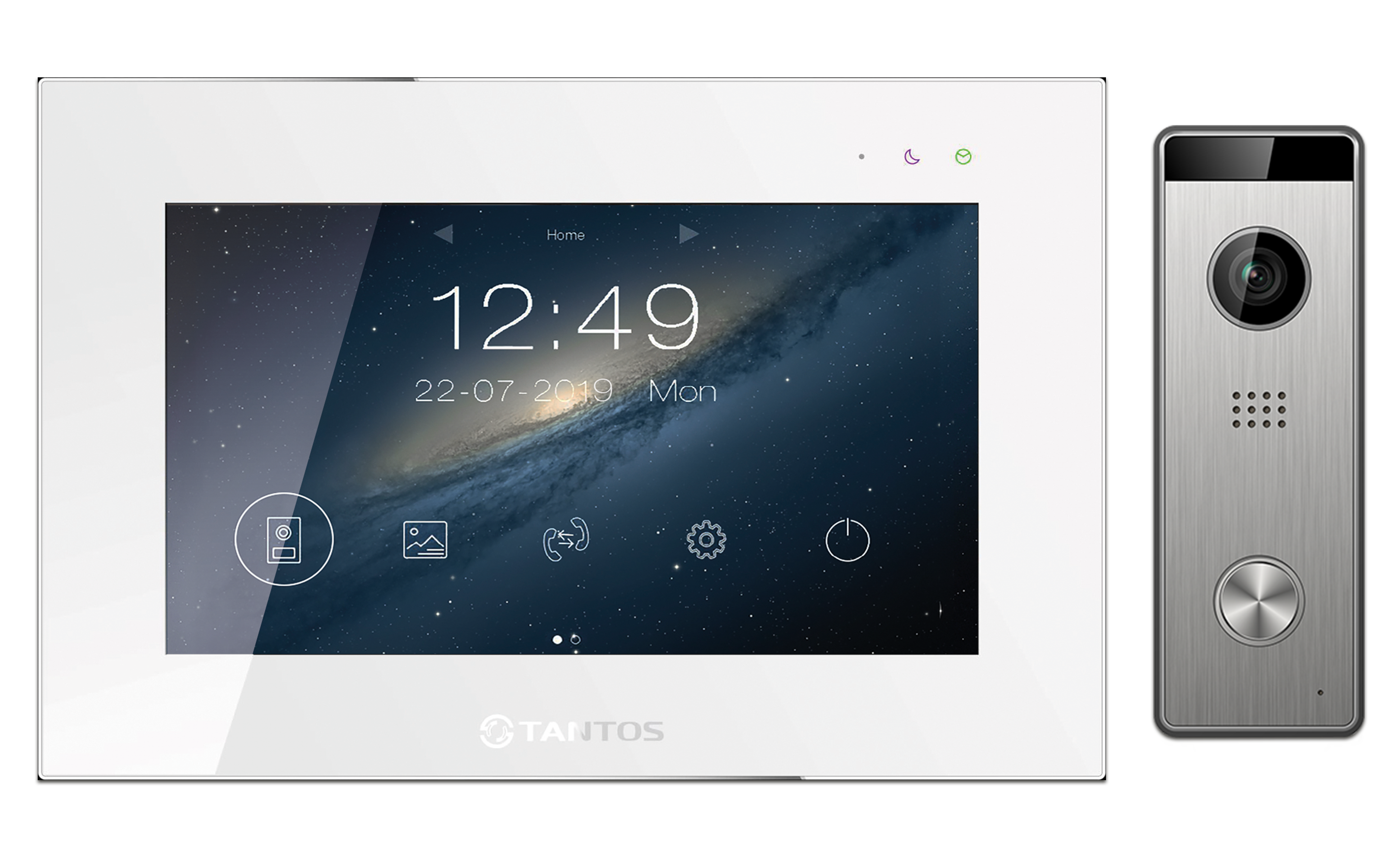 

Комплект видеодомофона для дома Tantos Marilyn HD Wi-Fi IPS (white) и Triniti HD c замком
