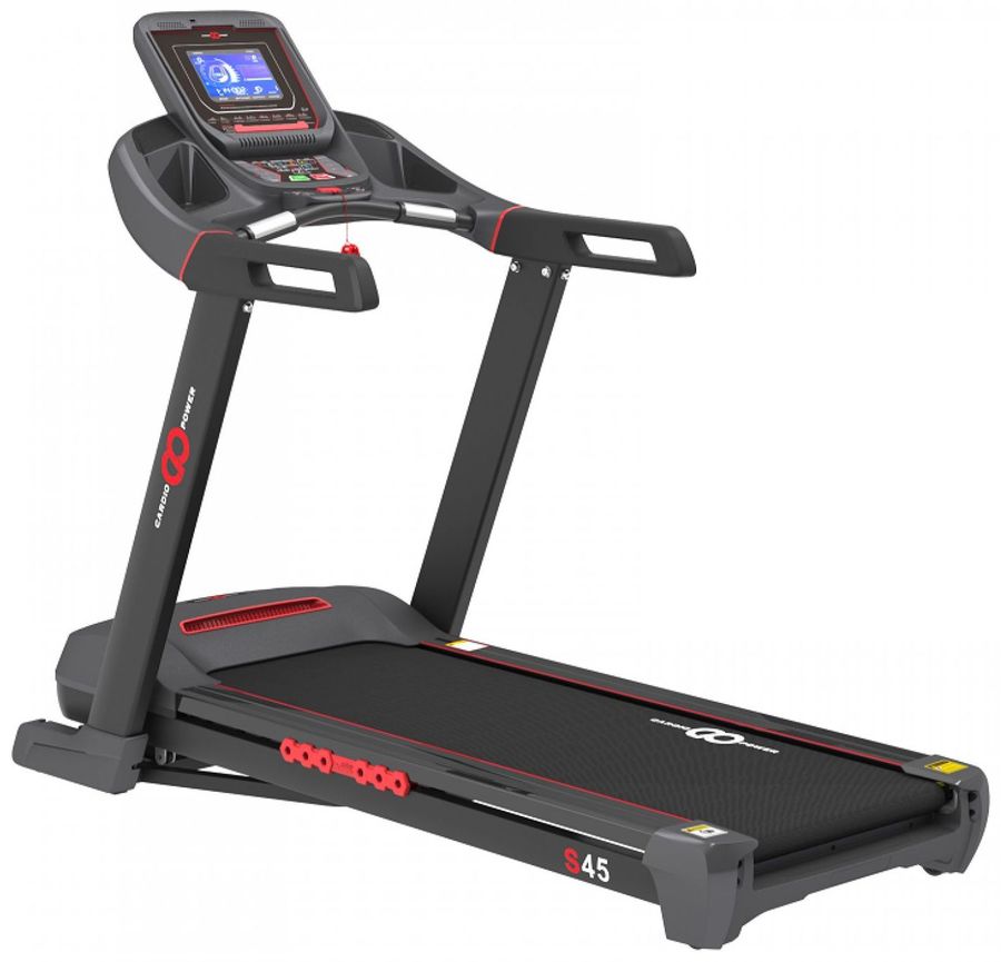 фото Беговая дорожка cardio power s45 черный/красный (s45 cp)