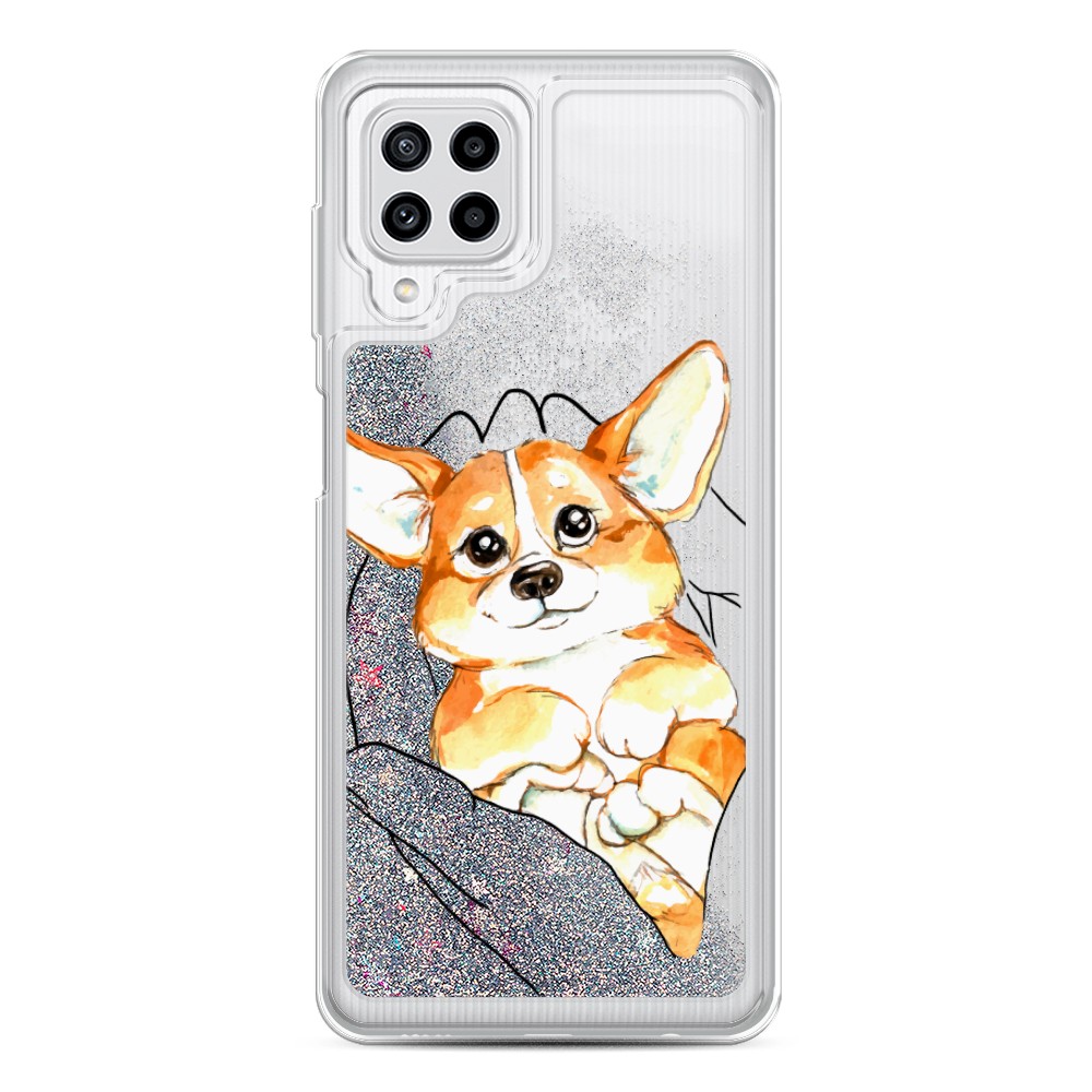

Чехол Awog на Samsung Galaxy A22/M32/M22 / Самсунг A22/M32/M22 "Корги в ладошках", Разноцветный, 2103491-1