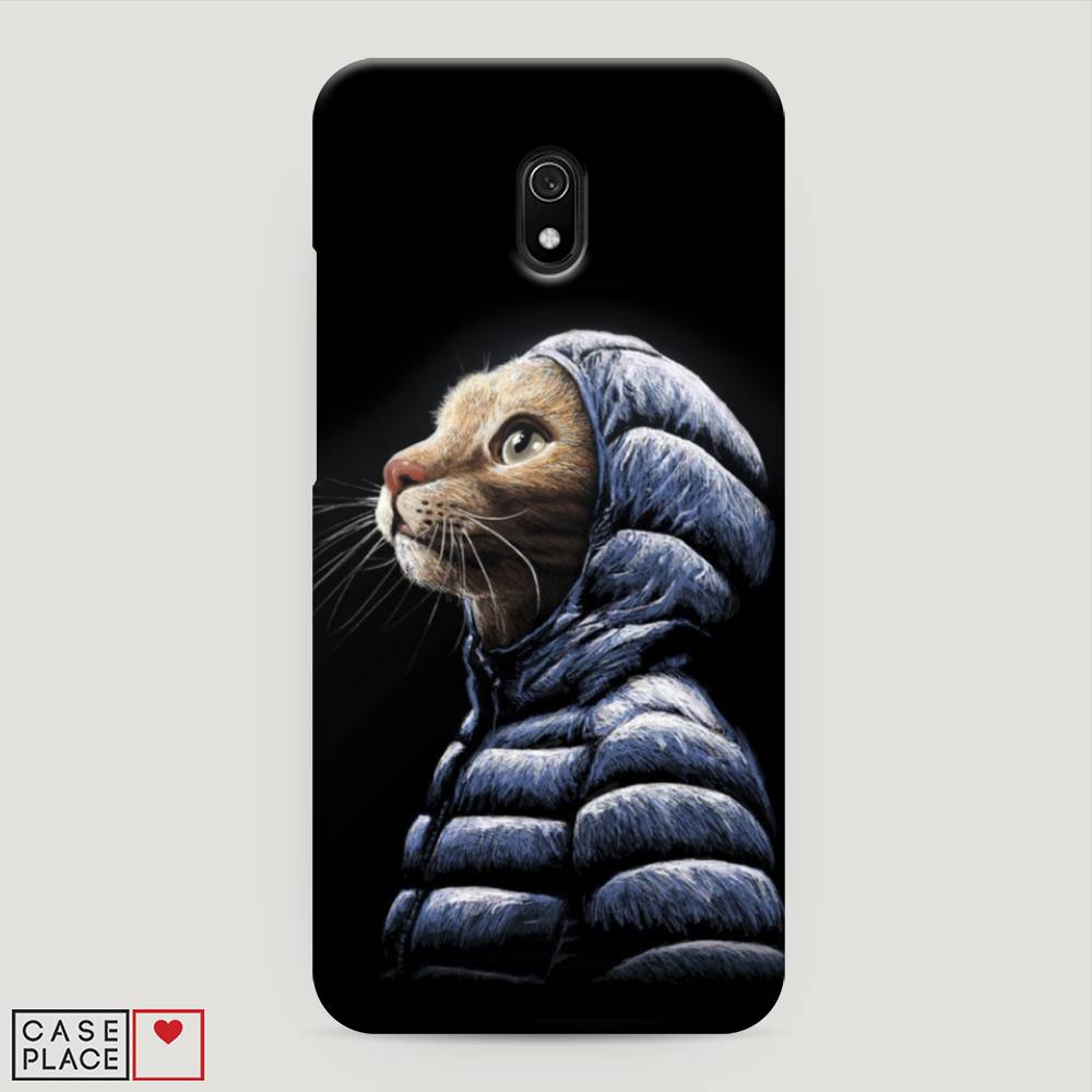 

Пластиковый чехол "Кот в капюшоне" на Xiaomi Redmi 8A, 37220-1
