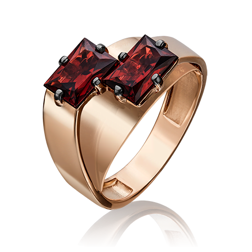 

Кольцо из золота р. 17 PLATINA jewelry 01-5251-00-204-1110-57, гранат, 01-5251-00-204-1110-57