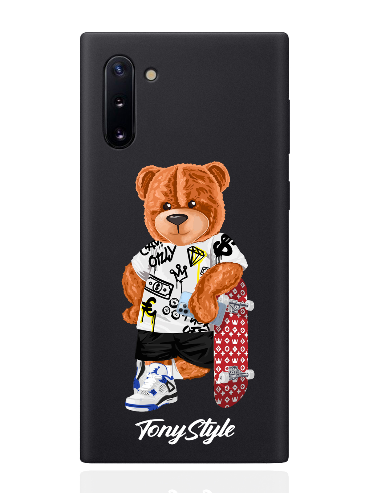 

Чехол Tony Style для Samsung Galaxy Note 10 Tony Style со скейтом черный, Коричневый;черный;красный