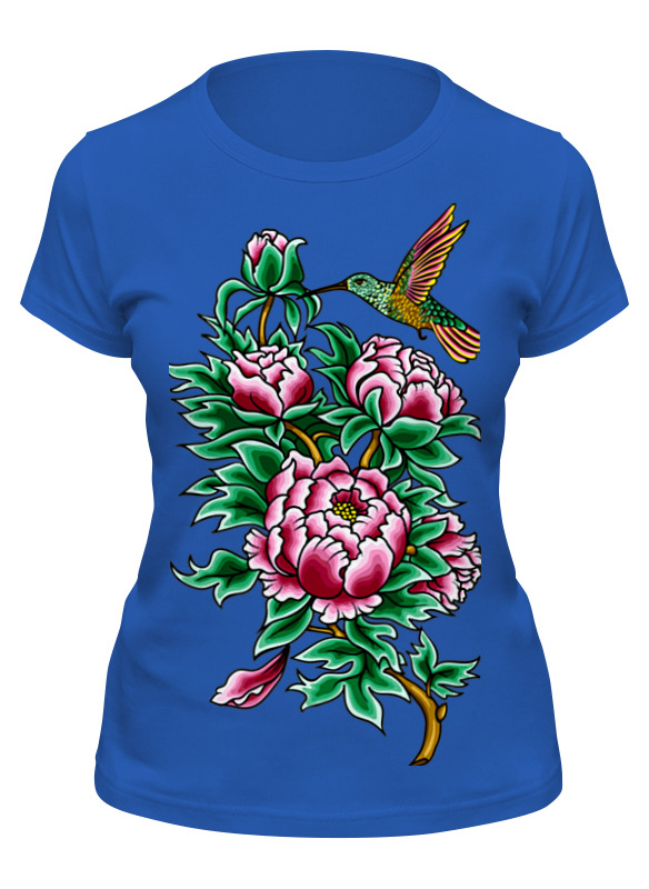 

Футболка женская Printio Птица синяя 2XL, Синий, Птица