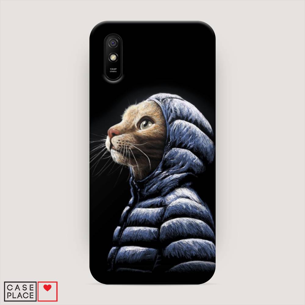 

Пластиковый чехол "Кот в капюшоне" на Xiaomi Redmi 9A, 38920-1