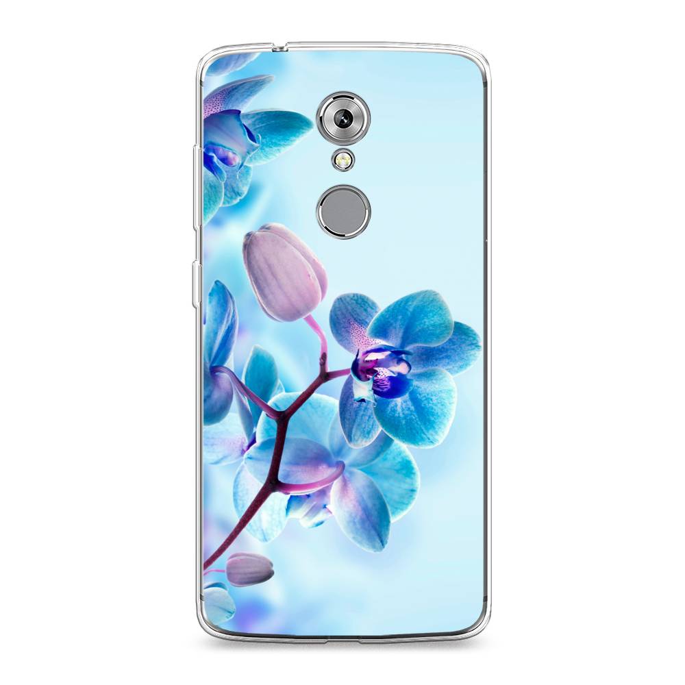 

Чехол Awog на ZTE Axon 7 / ЗТЕ Axon 7 "Голубая орхидея", Разноцветный, 131450-8