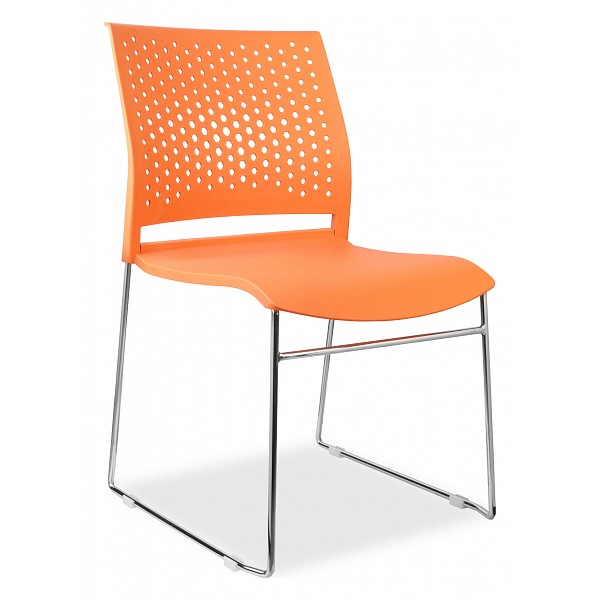 фото Стул rch d918 (d918-1) оранжевый пластик riva chair