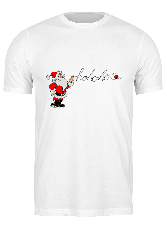 

Футболка мужская Printio Санта белая 2XL, Белый, Санта