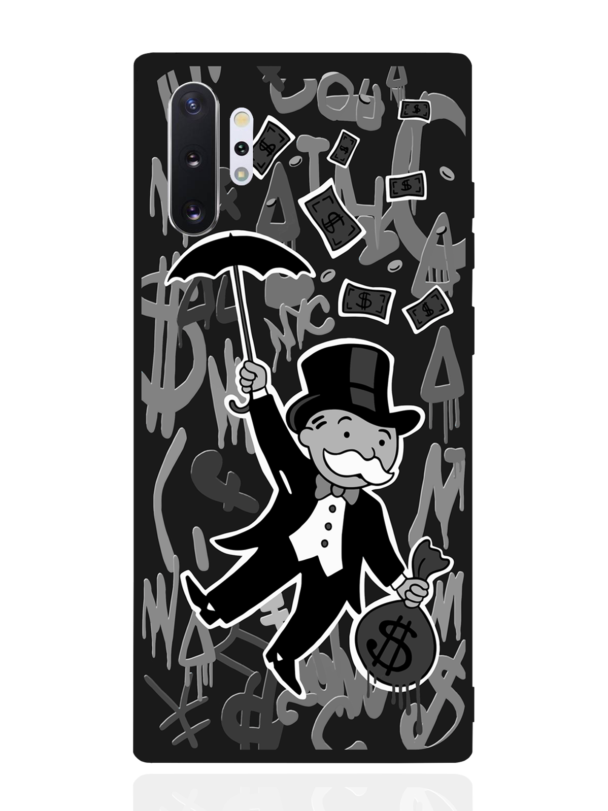 

Чехол MustHaveCase для Samsung Galaxy Note 10+ Monopoly Black Edition черный, Серый;черный
