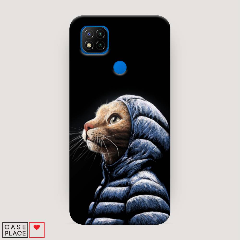 

Пластиковый чехол "Кот в капюшоне" на Xiaomi Redmi 9C, 39020-1