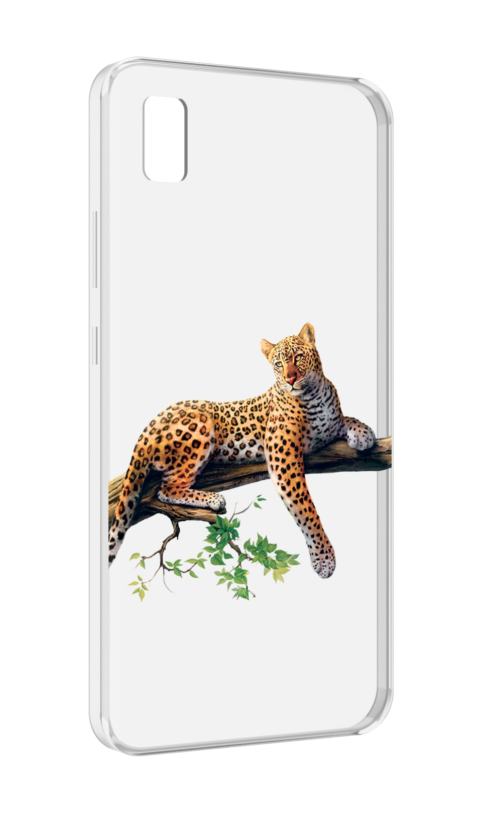 Чехол MyPads леопард-на-дереве детский для ZTE BLADE L210