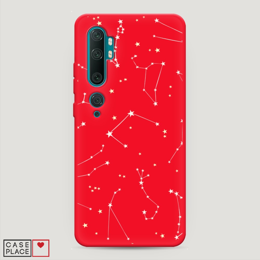 

Матовый силиконовый чехол "Созвездия" на Xiaomi Mi Note 10, 37353-1