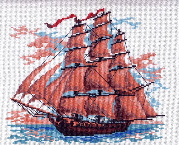 

Рисунок на канве Матренин посад 28х37 см, Алые паруса (МП.28х37.0364-1)