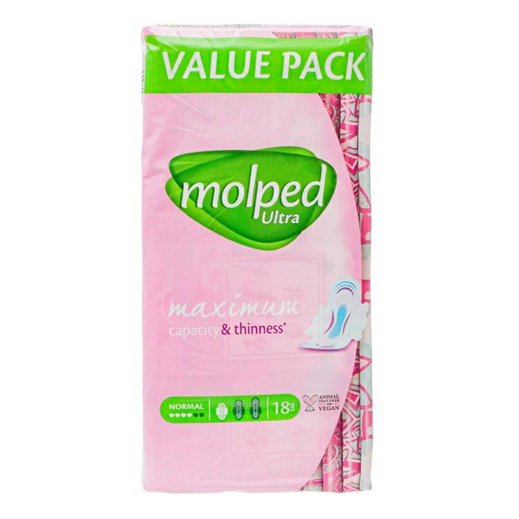 Molped прокладки. Прокладки MOLPED Ultra. MOLPED прокладки 18 шт normal. Гигиенические антибактериальные прокладки MOLPED, "Antibac Extra long". MOLPED прокладки гигиенические Ultra с крылышками, нормал, 18 шт.