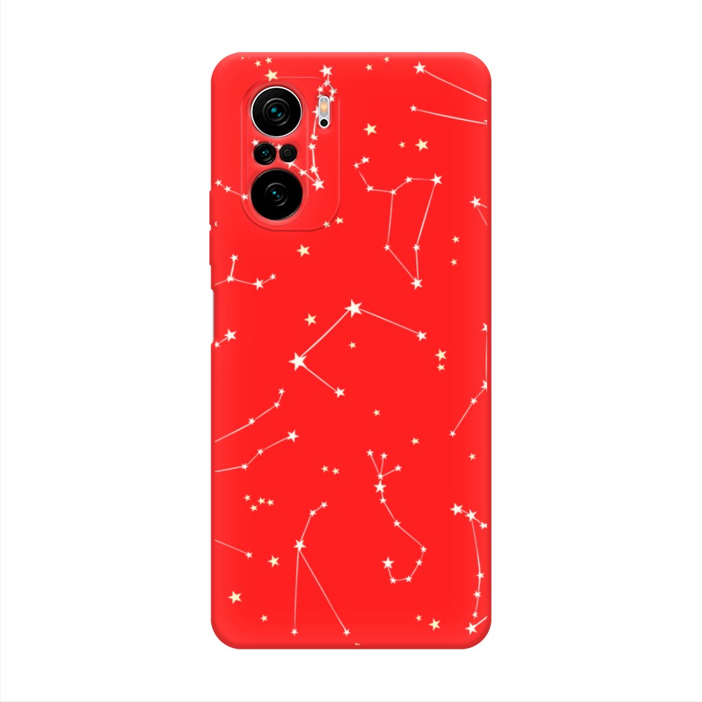

Матовый силиконовый чехол "Созвездия" на Xiaomi Poco F3, 310153-1
