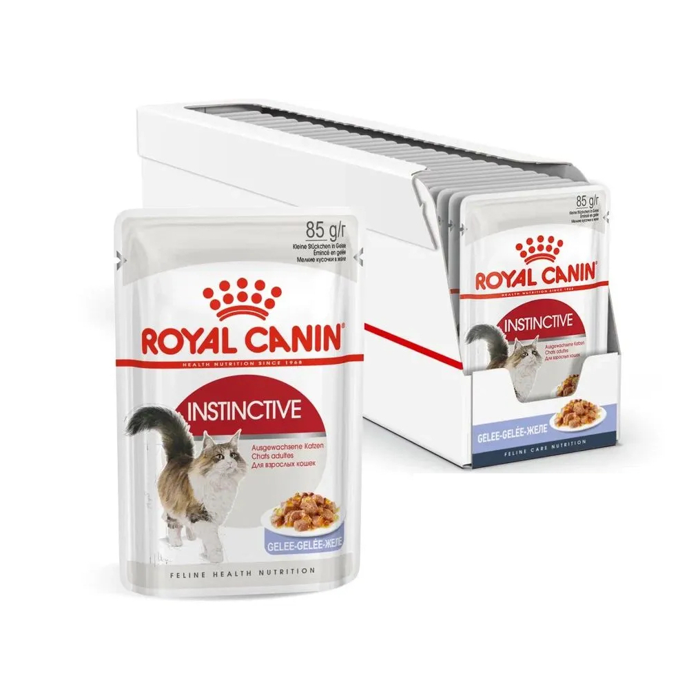 Корм влажный Royal Canin Instinctive мясо, в желе, в шоу боксе, 28x85 г