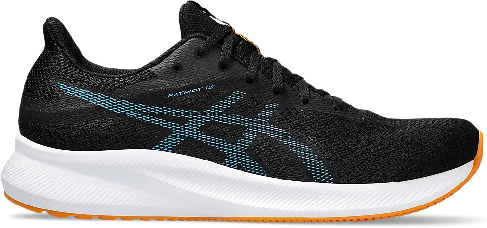 

Кроссовки мужские Asics PATRIOT 13 черные 10.5 US, Черный, PATRIOT 13