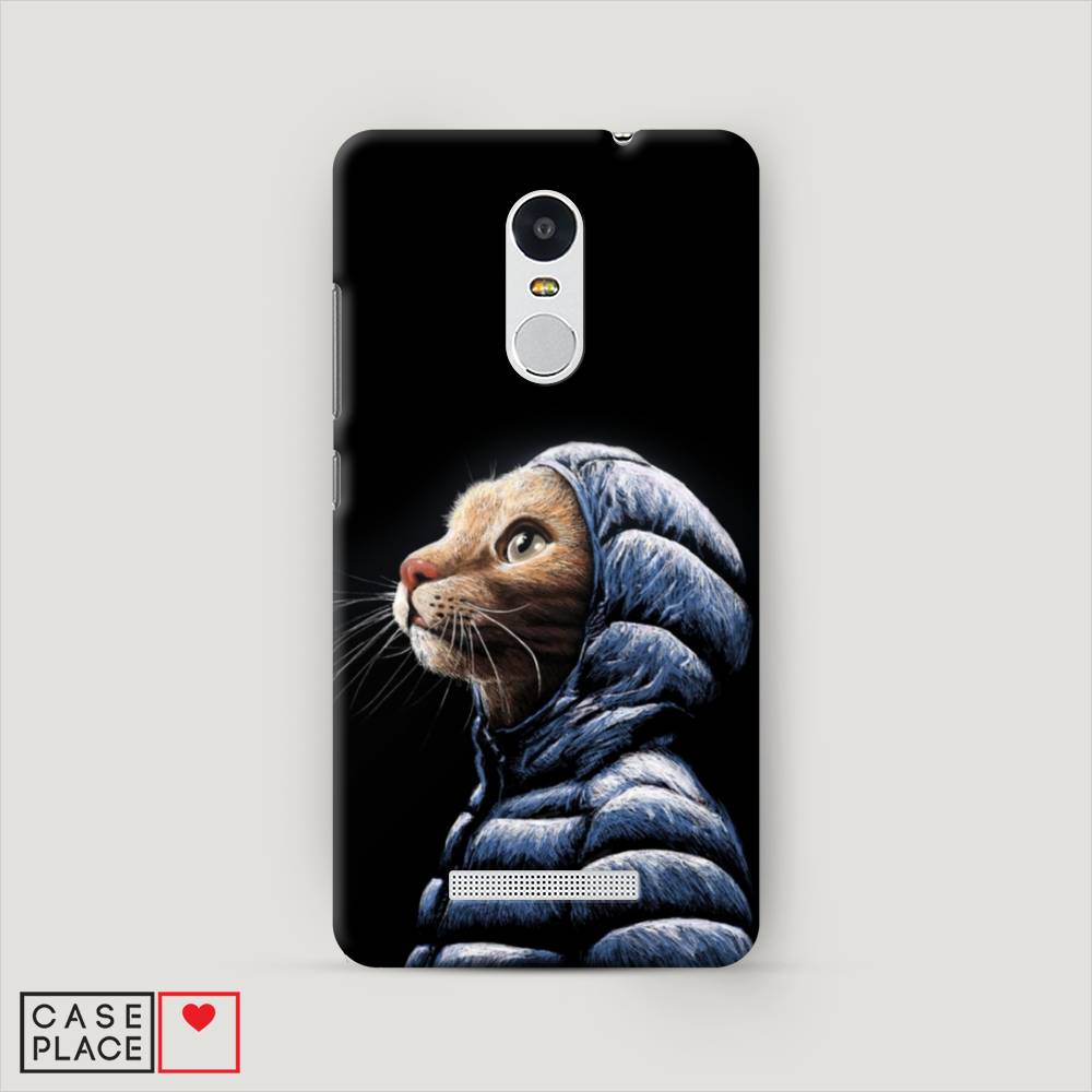 

Пластиковый чехол "Кот в капюшоне" на Xiaomi Redmi Note 3