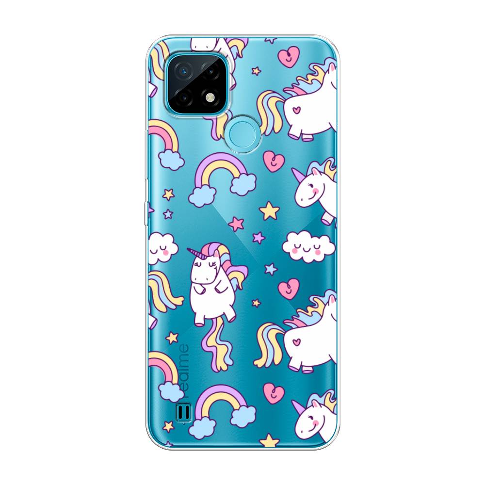 фото Чехол awog "sweet unicorns dreams" для realme c21