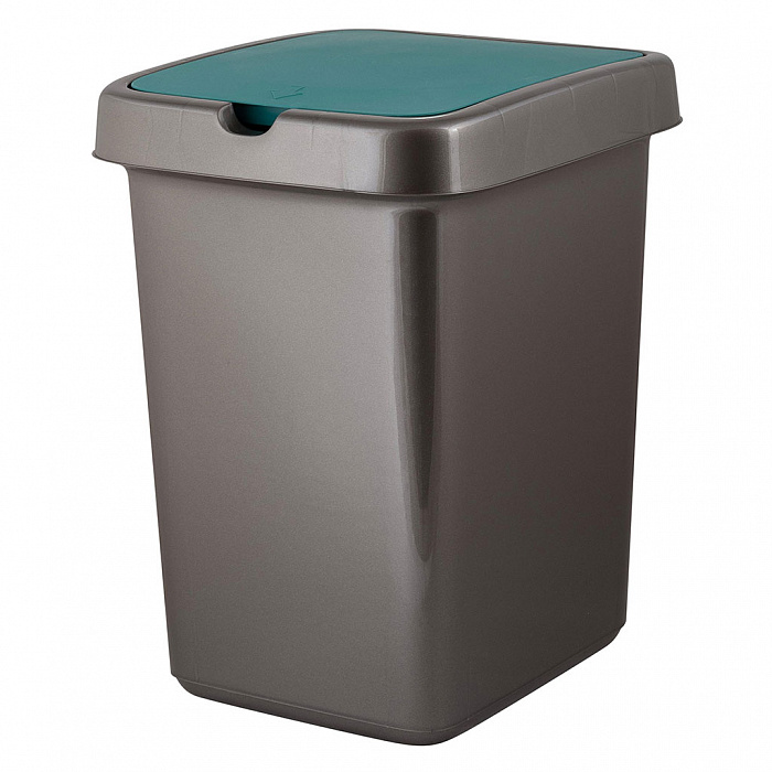 

Контейнер для мусора 25л Step зеленый бархат