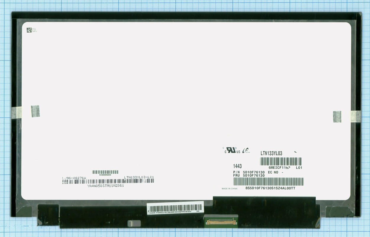 

Матрица ОЕМ для ноутбука LTN133YL03 L01, совместимая с p/n: LTN133YL03 L01