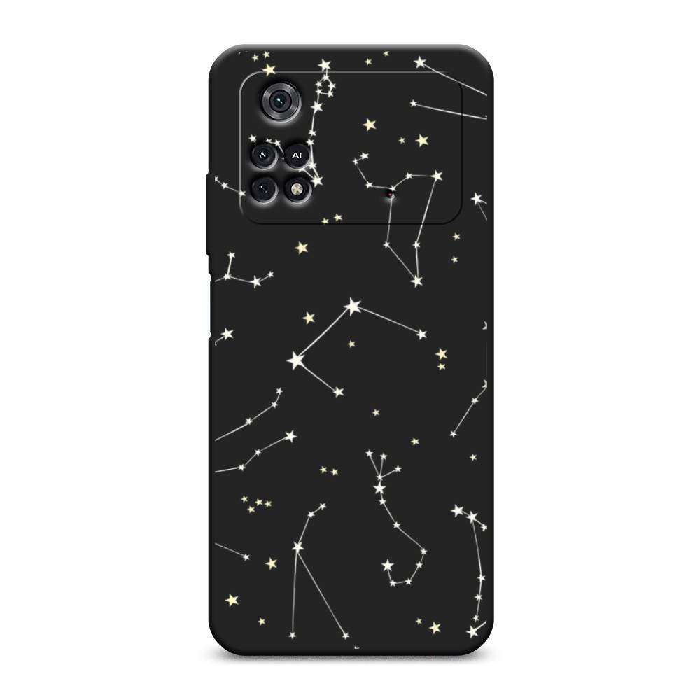 

Матовый силиконовый чехол "Созвездия" на Xiaomi Poco M4 Pro 4G, Разноцветный, 313052-1