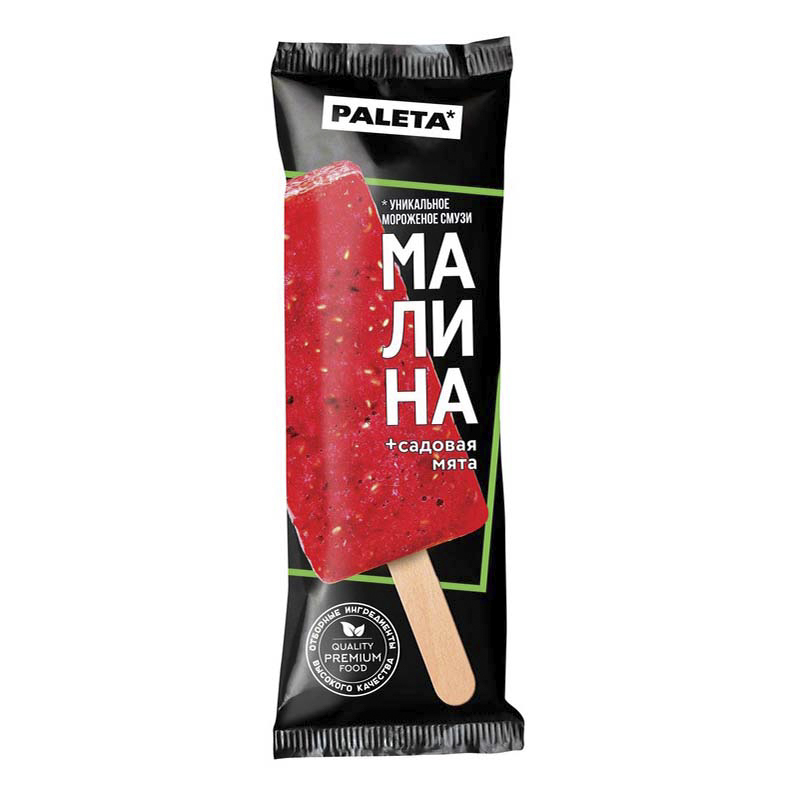  Мороженое-смузи Paleta Малина и садовая мята 70 г