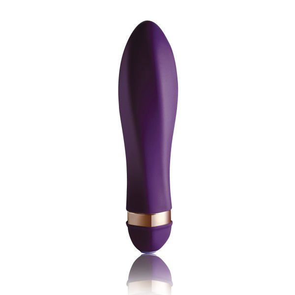 Фиолетовый закрученный мини-вибратор Twister 14 см Rocks-Off