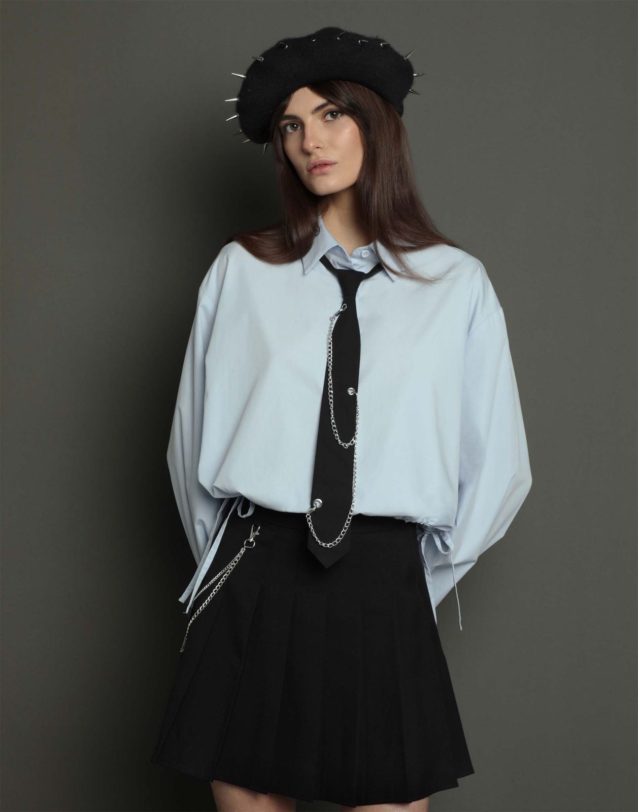 

Рубашка для девочки Gloria Jeans GWT004144 голубой XS/164, GWT004144