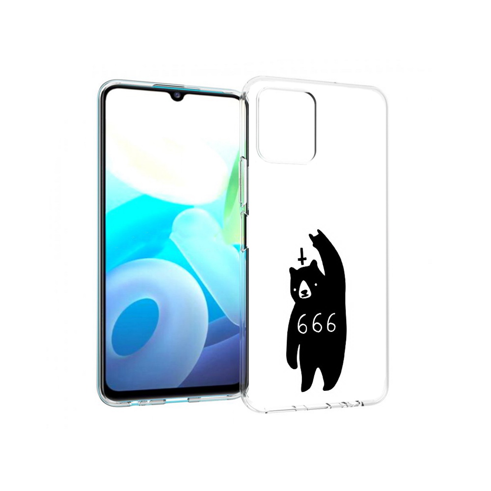 

Чехол MyPads Tocco для Vivo Y15s медведь 666 (PT224456.390.462), Прозрачный, Tocco