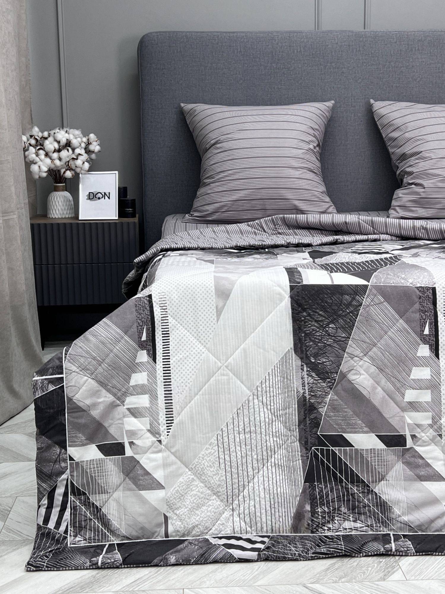 Комплект постельного белья с одеялом DonCotton Урбан, 1.5 спальный