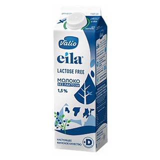 

Молоко Valio Eila ультрапастеризованное безлактозное 1,5% 1 л