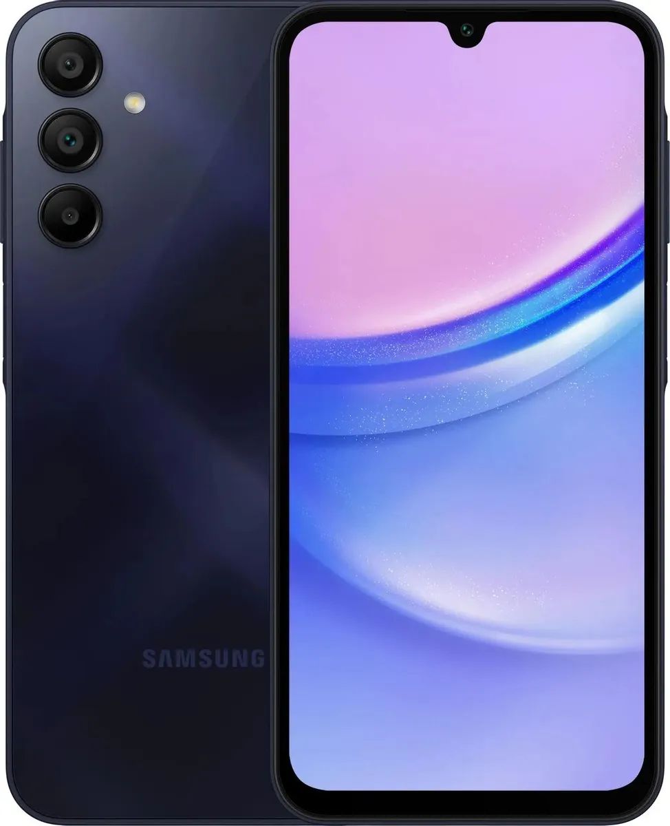 

Смартфон Samsung Galaxy A15 4/128Gb, SM-A155F, темно-синий
