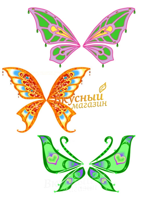 

Картинка вафельная Крылья для Винkс