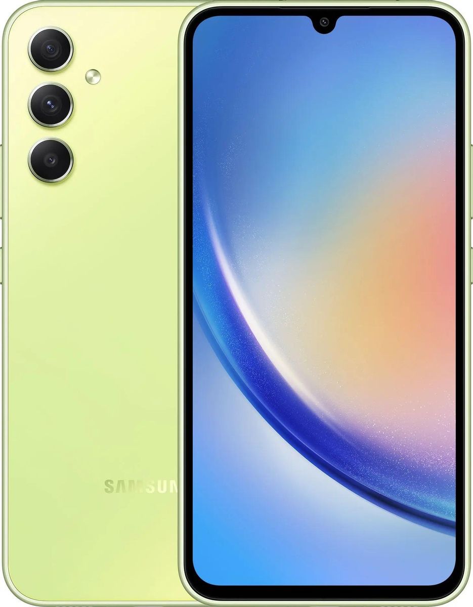 

Смартфон Samsung Galaxy A34 5G 8/256Gb, SM-A346E, зеленый лайм