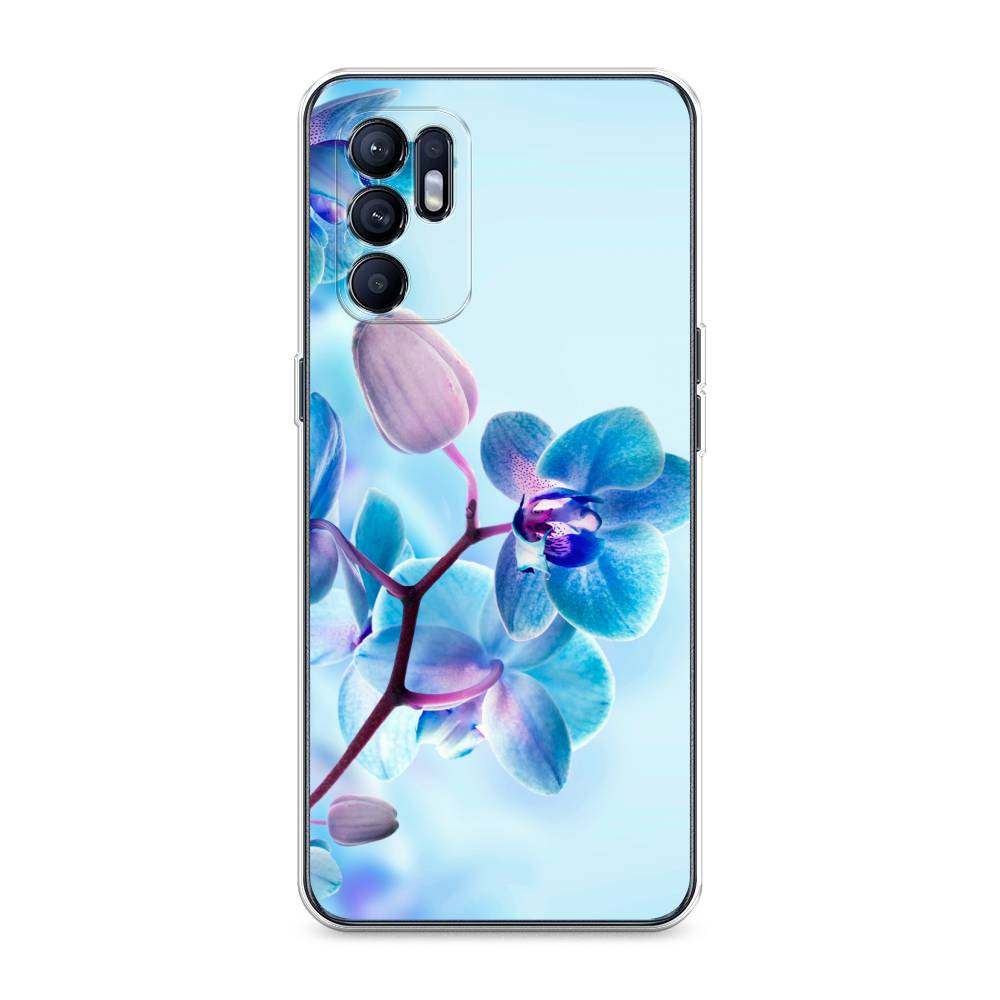 

Чехол Awog на Oppo Reno 6 "Голубая орхидея", Разноцветный, 257850-8