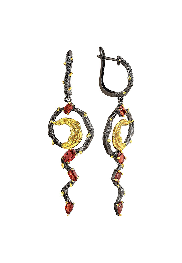 

Серьги подвески из серебра с гранатом Kari Jewelry СЛ-4524-ГР, СЛ-4524-ГР