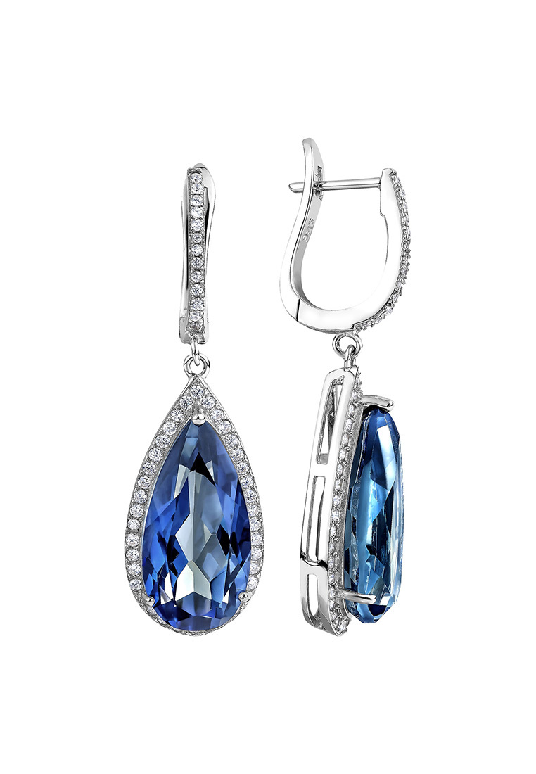 

Серьги подвески из серебра с фианитом Kari Jewelry СЛ-2957-ТМЛ, СЛ-2957-ТМЛ