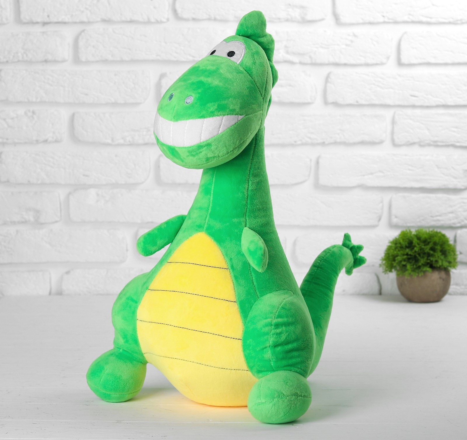 

Мягкая игрушка "Динозавр", 45 см, цвет зеленый