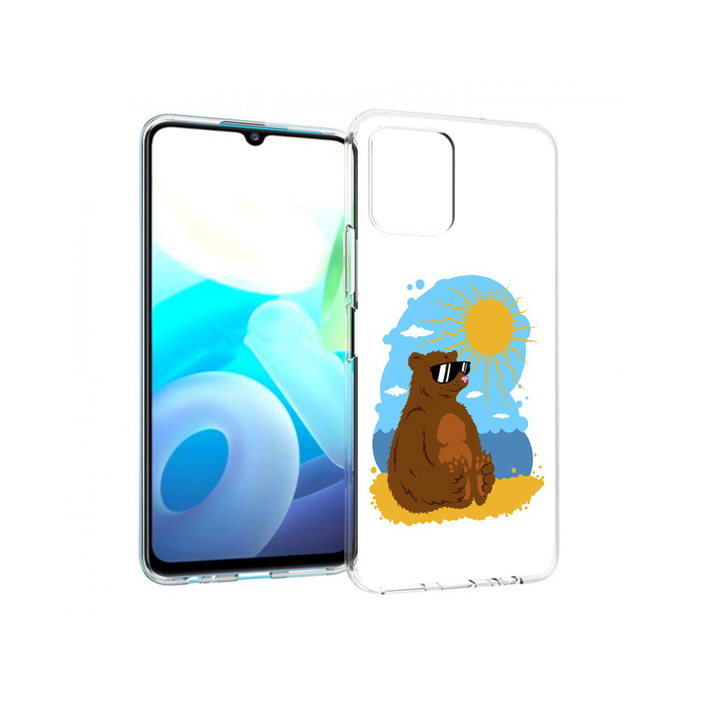 

Чехол MyPads Tocco для Vivo Y15s медведь на чиле (PT224456.390.468), Прозрачный, Tocco